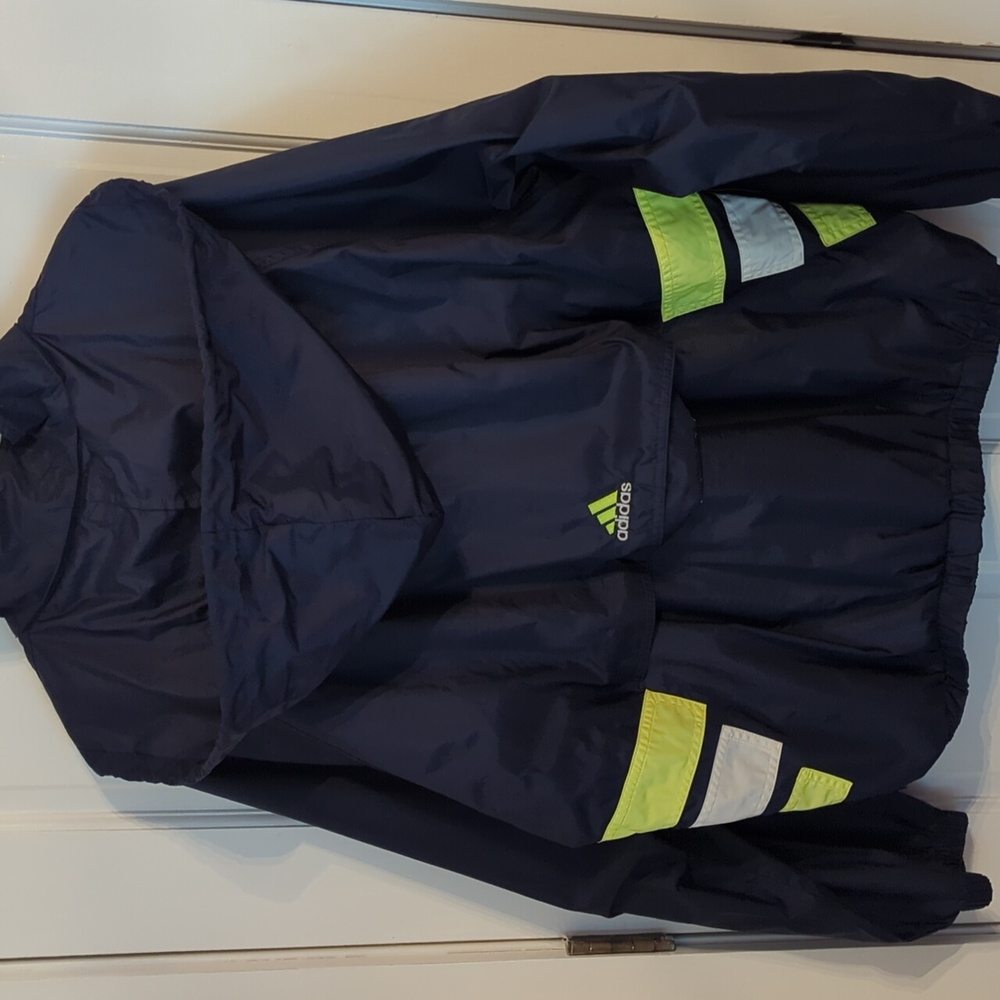 Adidas Vintage Windbreaker Jacket Navy